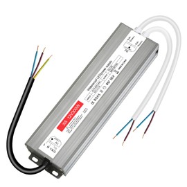 LED Transformer 12 V 25 A, IP67 Waterproof LED Transformer 12 V 300 W, Transformer 230 V to 12 V 300 W, Power Supply 12 V for G4 GU5.3 MR11 MR16, Not Dimmable, No Flicker, No Noise