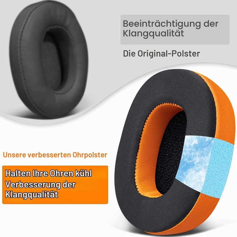 SOULWIT Cooling Gel Replacement Ear Pads for Skullcandy Hesh 3/ANC/Evo