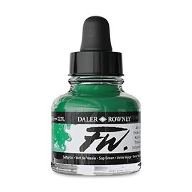 FW Sap Green ink 1 oz bottle