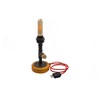 Retro Industrial Table Lamp, Iron Pipe with Wooden Base, DIY