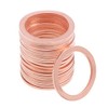 sourcing map 20Pcs 22mm x 28mm x 1.5mm Copper Flat