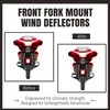 AC-MTORC Front Fork Mount Wind Deflectors Windshield for Harley Touring