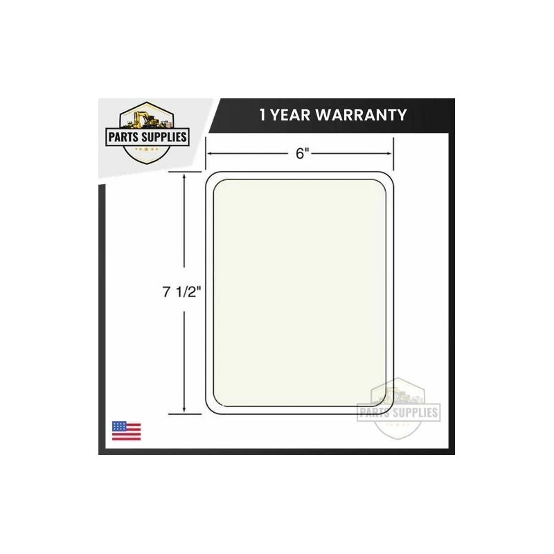 Aftermarket Universal Forklift Mirror 6" x 7.5" with Free Mounting