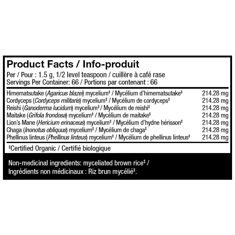 Host Defense Stamets 7 Mushroom Mycelium Powder