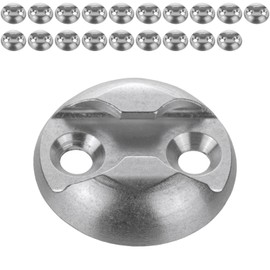 Safetytex Lashing Point for Airline Rail - Lashing Plate Made of Aluminium - Retaining Point 10.2 mm x 44 mm - Perfect for Load Securing - Fixing Single Fitting - Pack of 20