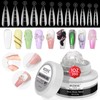 MIZHSE 30G Clear Solid Builder Gel for Nails, Solid Nail