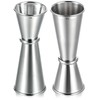 YBEATY 2 Pcs Bartending Jigger Double Jigger Stainless Steel Professional