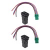 OTOTEC 2PCS Car Front Fog Light Switch Wiring 4-pin LED