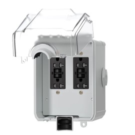 STARELO 20Amp Outdoor Electrical Outlet Box, Dual 5-20R WRTR GFCI Sockets, Outdoor Dust and Rain Resistant and Rust Resistant, Suitable for power plugs for lights, etc.UL,Listed.