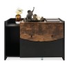 Cat Litter Box Enclosure with Convenient Pull-Out Drawer FeatureColor: Black