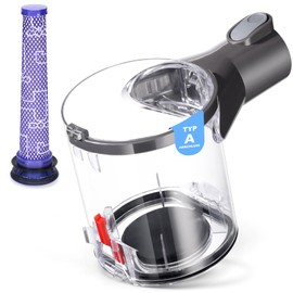 WYWY.Wide V6 Staubbeh?lter f1r Dyson V6 DC58 DC59 DC62 DC74 Staubsauger Ersatzteile, A Schnittstelle Staubbecher, SV05 Beh?lter Zubeh?r, Teilenummer 965660-01