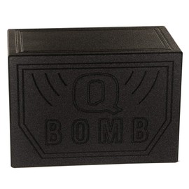 Q Power Single 8-Inch Vented Chamber Subwoofer Box, Side-Ported Design with 1.0 Cubic Foot of Airspace, Solid 3/4-Inch MDF Construction