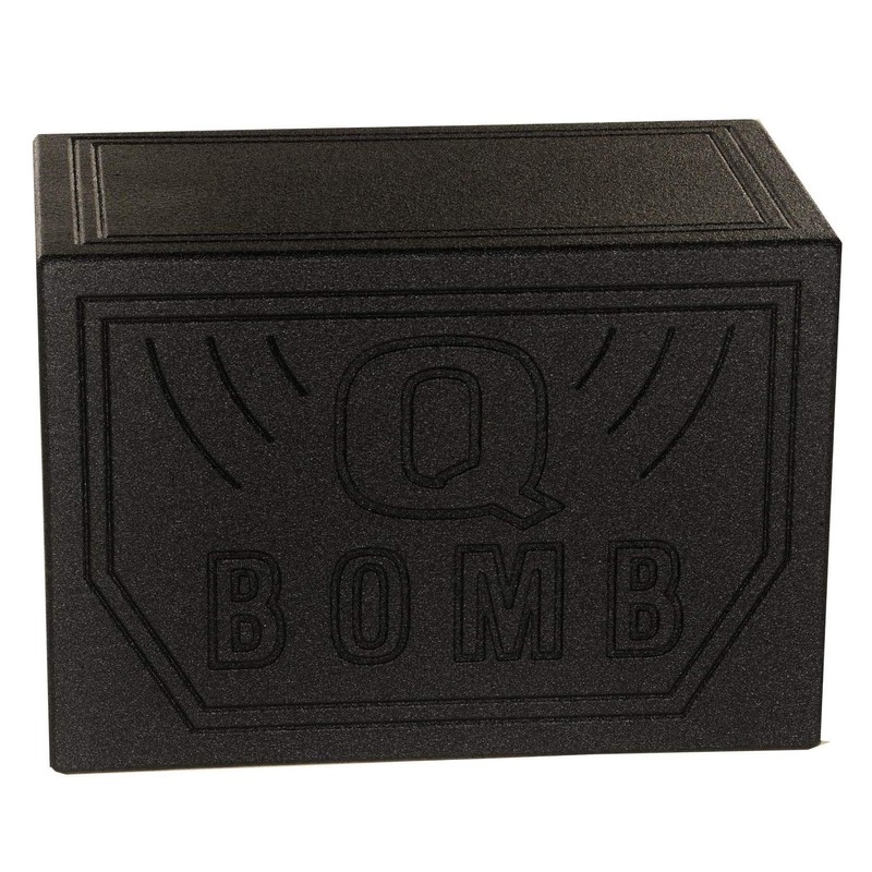 Q Power Single 8-Inch Vented Chamber Subwoofer Box, Side-Ported Design