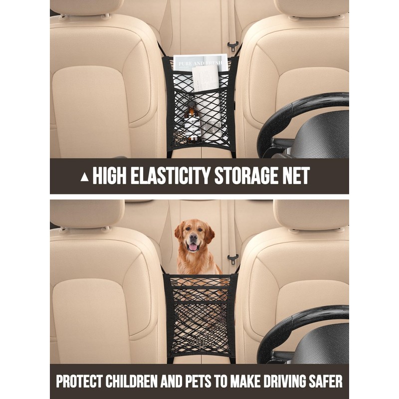 Backseat Car Organizer(20 Storage Pockets),Come with Free 1 Seat Net