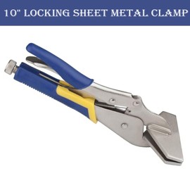10" Locking Pliers/Sheet Metal Clamp,Welding Locking Plier Tools, Heavy Duty Sheet Metal Grip Tool, High Carbon Steel Duckbill Pliers Welding Plier