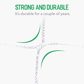 iPower 5 x 30FT Plant Trellis Netting, Heavy-Duty Polyester Grow Net with Square Mesh & 200pcs Zip Ties for Climbing Plants, Vegetables, Fruits, Flowers, Vines