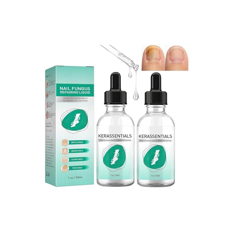 2 Piezas Krassentiales Líquido Reparador de Uñas de Los Pies,