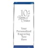 Crown Awards Customizable Crystal Trophy, 4.5" Engraved 10 Years of
