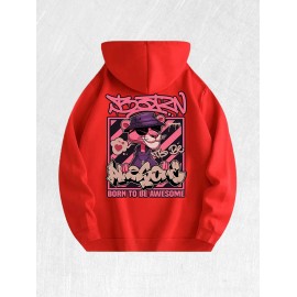 Born to Be Awesome Pink Panther Hoodie 100% Cotton US Warehouse 7 ColorsColor: Red, Size: S