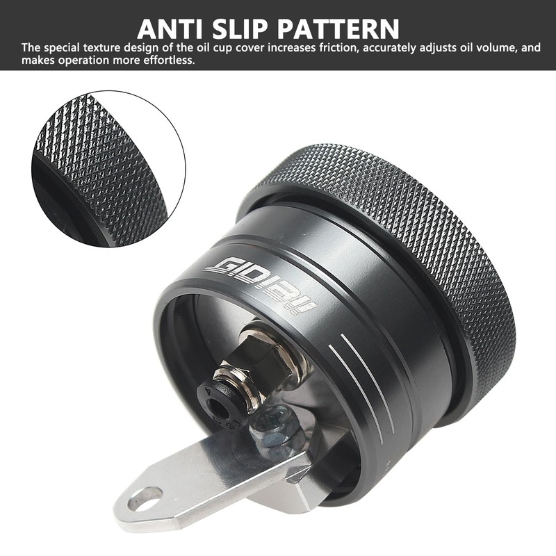 GIDIBII Universal Motorcycle Chain Oiler Lubricator Oiler Auto Hand Control