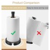 VOTZAAQ Black Paper Towel Holder Countertop, Stainless Steel Standing Paper