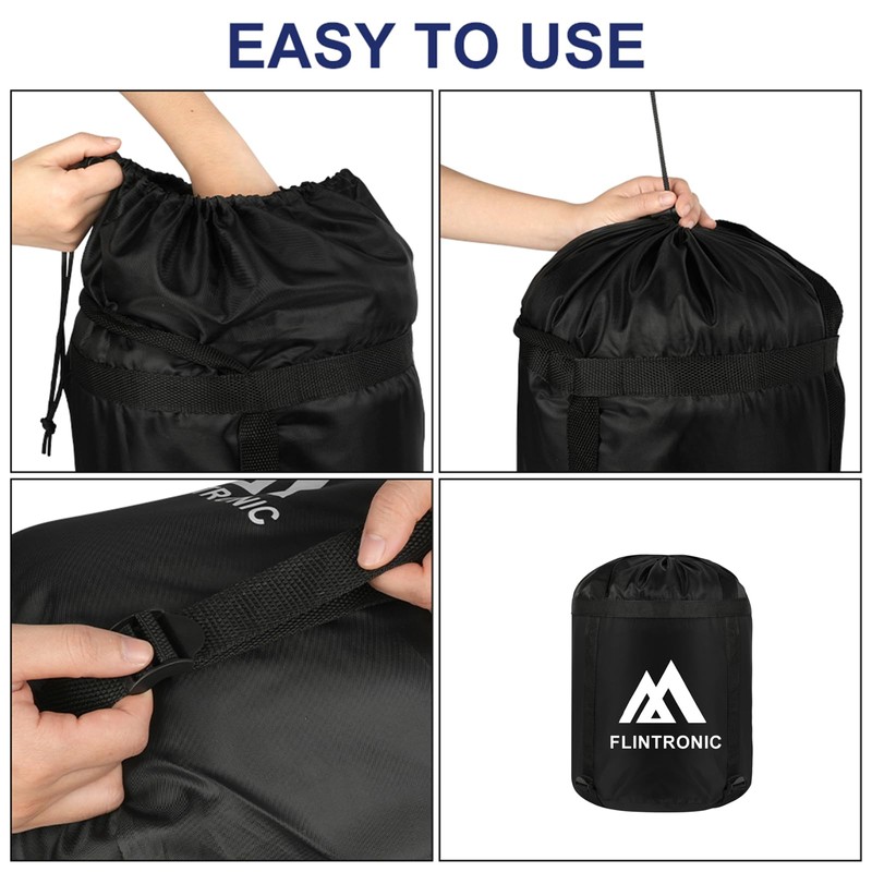 Flintronic Compression Stuff Sack for Sleeping Bag, Lightweight Waterproof Compact