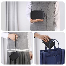 RAIALL Carrying Case for Canon PowerShot V1 Digital Camera, PowerShot V1 Vlogging Camera Travel Hard Bag, Protective Storage Cover Holder for Batteries, SD Card, Cable and Memory Card Reader, Black