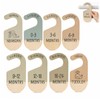 8 PCS Baby Wardrobe Dividers, Colorful Baby Hangers Babys Clothes