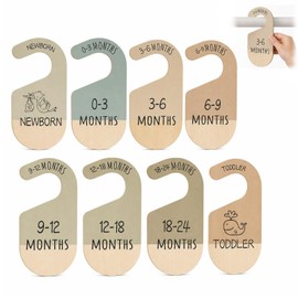 8 PCS Baby Wardrobe Dividers, Colorful Baby Hangers Babys Clothes Dividers