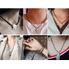 kaguyo 2MM Black Silk Cord Chain Necklace with Sterling Silver