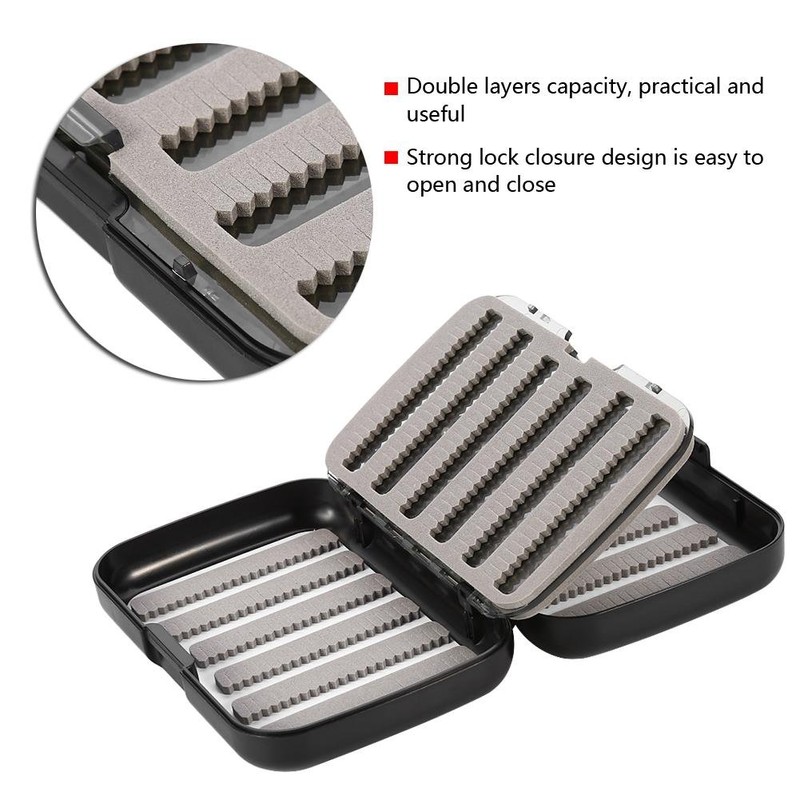 VGEBY1 Fly Fishing Box, Bait Lure Box Lure Hook Storage