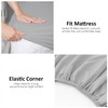Fitted Sheet Single Bed (91 x 193cm) - Grey Bedding