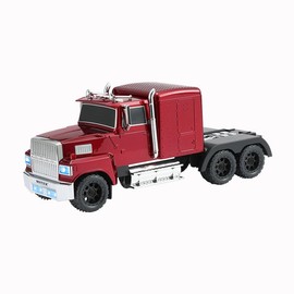 WS-570 Retro American Truck Model Bluetooth Replica Speaker – Portable HD Sound, TWS Stereo,FM Radio,LED Party Lights,Built-in Microphone Hands-Free,Surprise Portable Gift for Car Enthusiasts(Red)