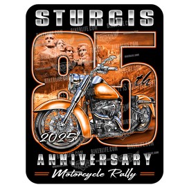 Sticker 2025 Sturgis Motorcycle Rally 85th Scene Limited Edition (2")