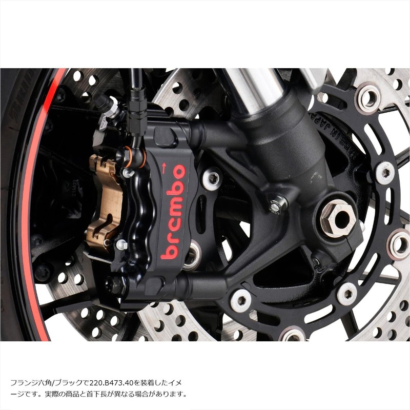 PLOT brembo Stainless Steel Caliper Mount Bolt Black 75mm Flanged