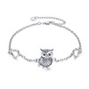 Owl Bracelet 925 Sterling Silver Owl Jewelry for Women Mother