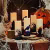 VICANBLE Gothic Flameless LED Candles Set of 6 with Remote,