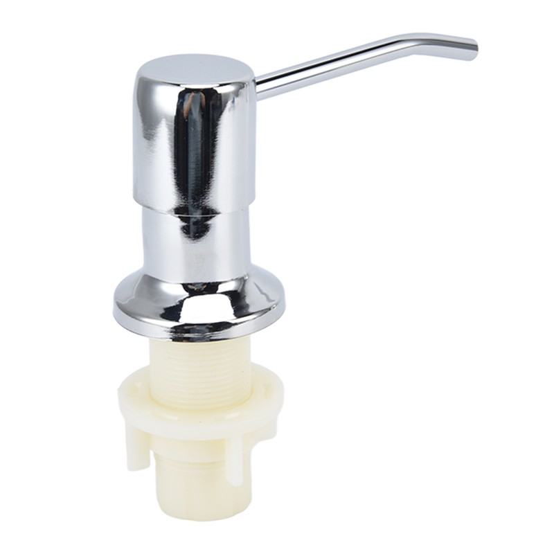 Sink Soap Dispenser Kit with Silicone Tube Stainless Steel Electroplating