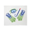 CafePress Snorkel Flippers Throw Blanket Super Soft Fleece Plush Throw