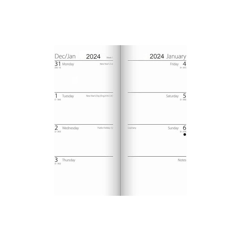 2025 Hardcover Diary Slim Planner Week To View Daisy Honeycomb