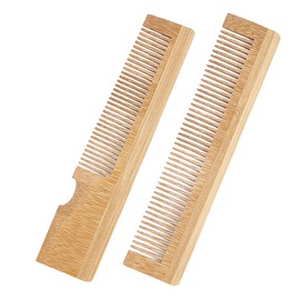 Healvian 2pcs Beard Comb Compact Pocket Combs for Men Smoothing and Grooming Tool for Beards and Eyebrows Easy to Clean for Travel and Daily Use