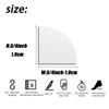 3/4″Flexible Quarter Round Molding Peel and Stick Rubber Trim Molding