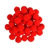 Jomnvo 100 Pieces 2CM Christmas Pom Poms Red Fluffy Pompoms