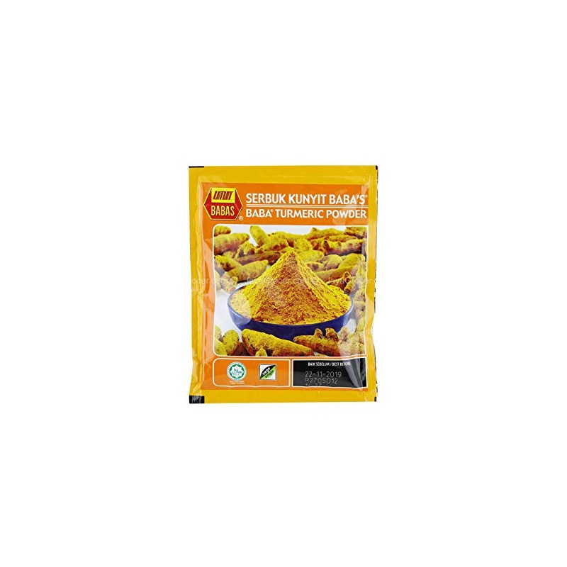 MALAYSIAN BRAND BABA’S Turmeric Powder 250g x 3 Packs
