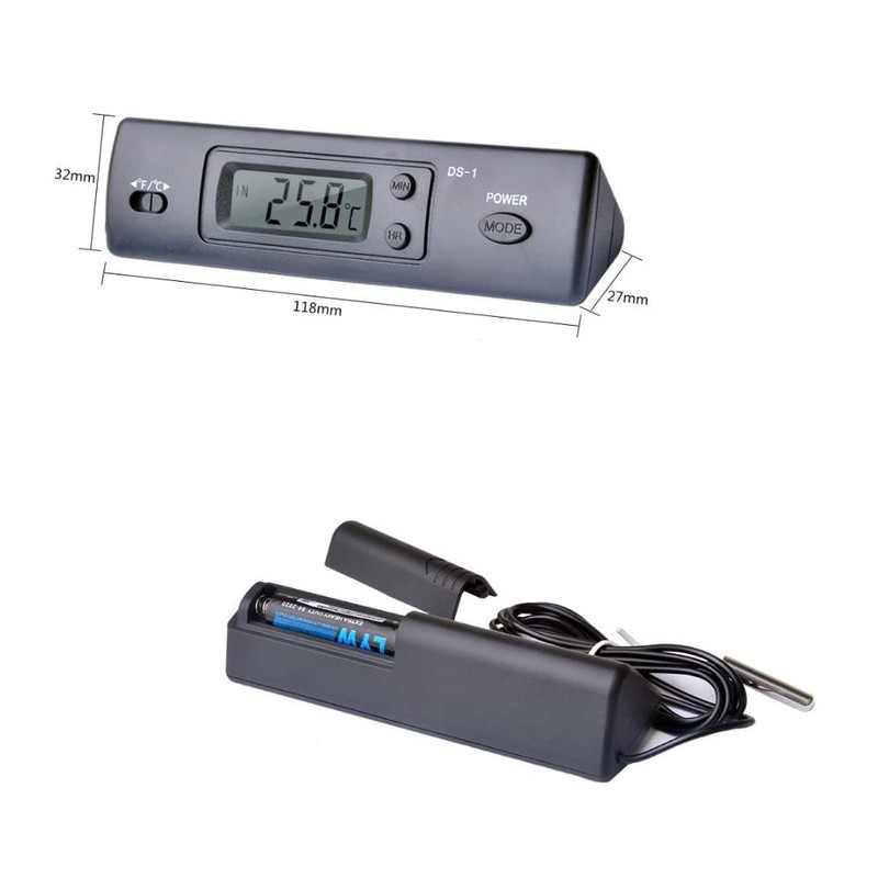 Hsthe Sea Electronic LCD Digital Temperature Dual Meter Thermometer Probe