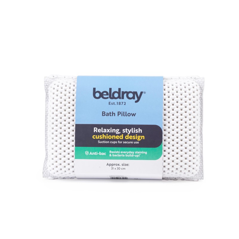 Beldray LA032715UFFEU7 Anti Bac Bath Pillow - Easy to Clean,