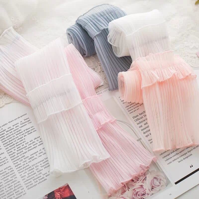 Plus Nao Arm Cover, Women's, Fashion Goods, Thin, Ruffle, Chiffon