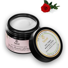 TATSAT - WELLNESS THROUGH AYURVEDA Crema Nutritiva Antienvejecimiento Shata Dhauta Ghrita 100 Veces Lavada Que Elimina Las Estrías - 30 G (30, Rosa)