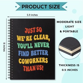 Sixrip You'll Never Find Better Coworkers Than Us 160 Blank Pages Spiral Notebook, Funny Leaving Farewell Going Away Gift for Colleague Friend, Leaving Work Gift for Ex Coworker, New Job Gift