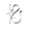 ZIOJOVK 24PCS 1.7Inch Clear Plastic Punch Bowl Cup S Hooks